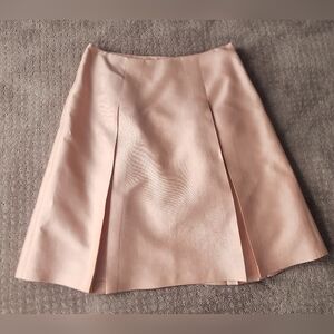 Talbots peach color satin pleated skirt sz10P